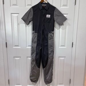 Nike Jordan Essentials Dress Flight Suit Jumpsuit Gray Women's Size Small